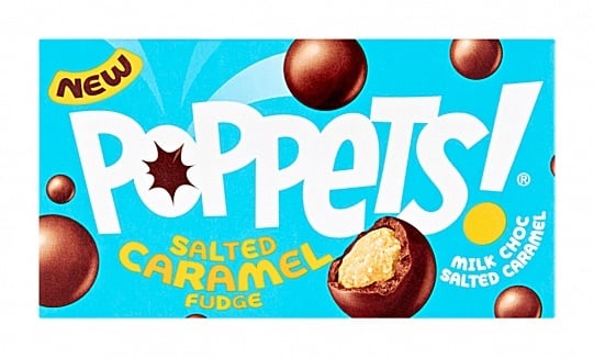 Poppets - Milk Choc Coated Salted Karamel Fudge 36 Gram