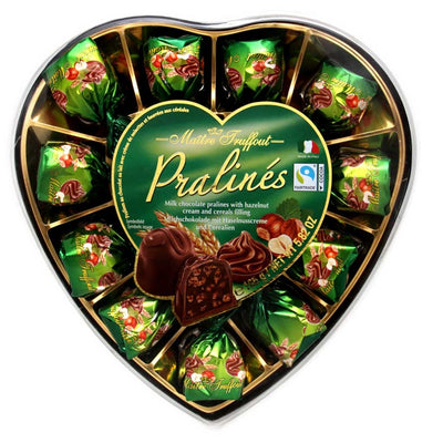 Maitre Truffout - Schokolade Pralines Hazelnut 165 Gram