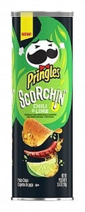 Pringles - Piment et citron vert brûlants 158 grammes