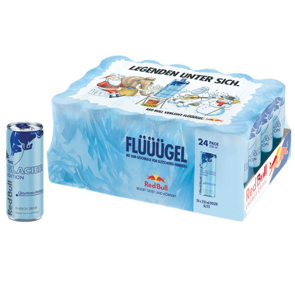 Red Bull - Glacier Edition Gletschereis-Himbeere 250ml 24 Blikjes ***PRE-ORDER***