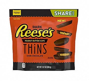 Reese's - Peanut Butter Cups Thins Dark 209 grammes