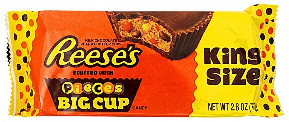 Reese's - Peanut Butter Cups mit Reese's Pieces King Size 79 Gramm