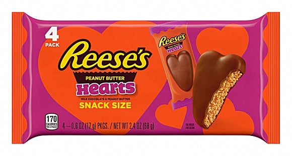 Reese's Erdnussbutterherzen, Snackgröße 68 Gramm