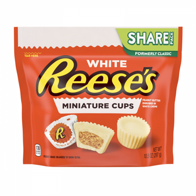 Reese's - Mini-tasses blanches, format familial, 297 grammes