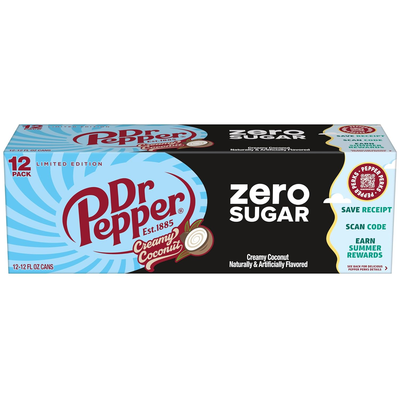 Dr Pepper - Creamy Coconut Zero 355ml 12 Canettes