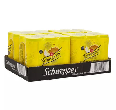 Schweppes - Zero Indian Tonic 330ml 24 Dosen