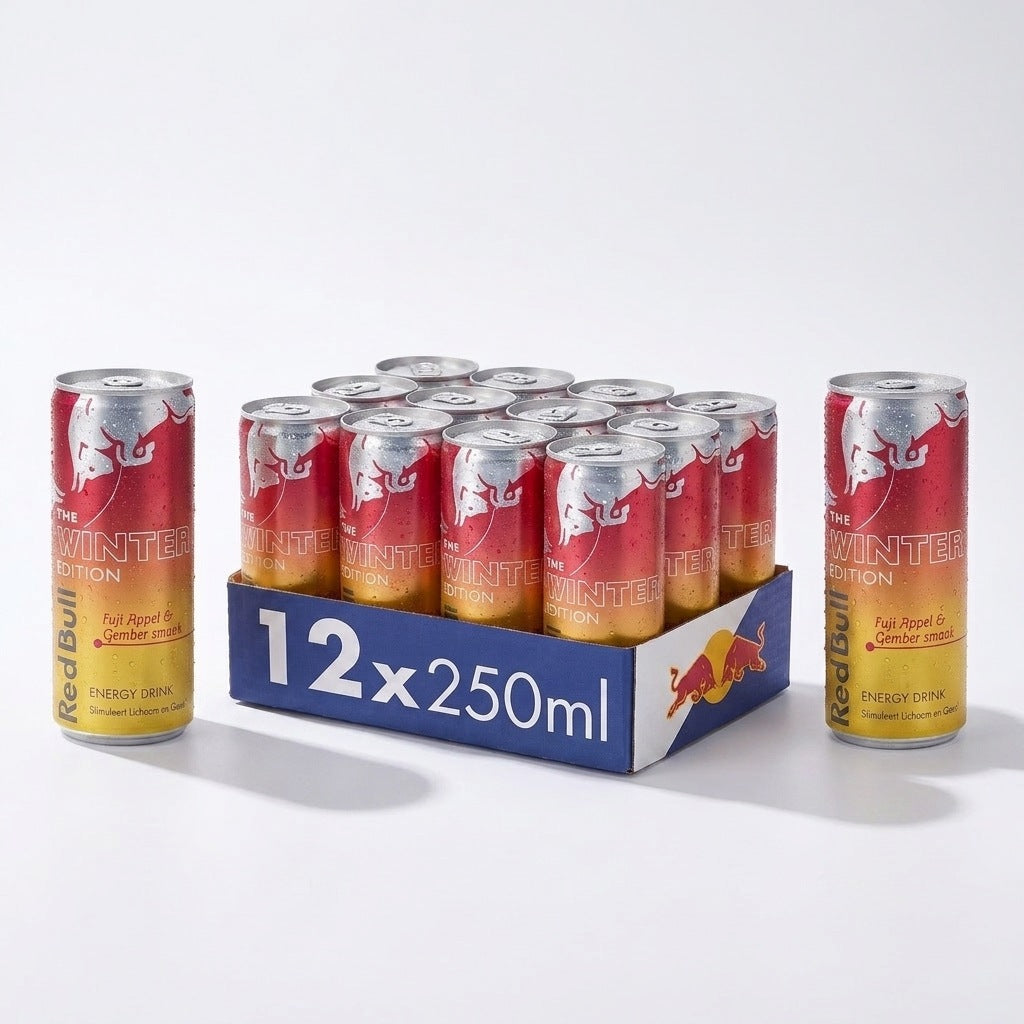 Red Bull - Winter Edition Fuji Appel & Gember 250ml 12 Blikjes sfeerbeeld