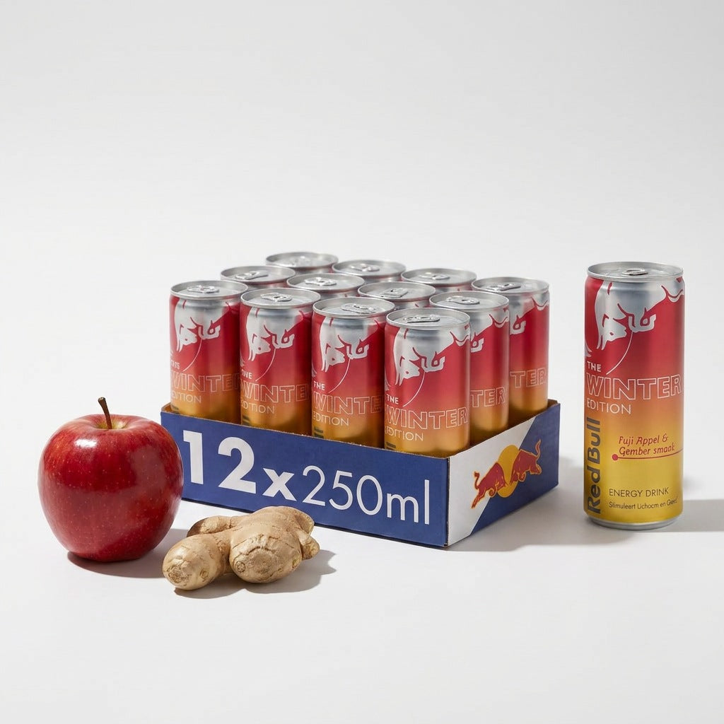 Red Bull - Winter Edition Fuji Appel & Gember 250ml 12 Blikjes sfeerbeeld