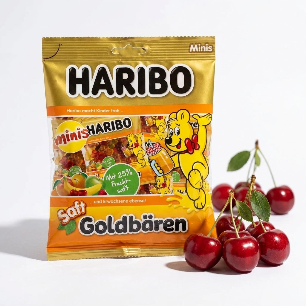 Haribo - Juice Gold Bears Mini 220 Gram sfeerbeeld