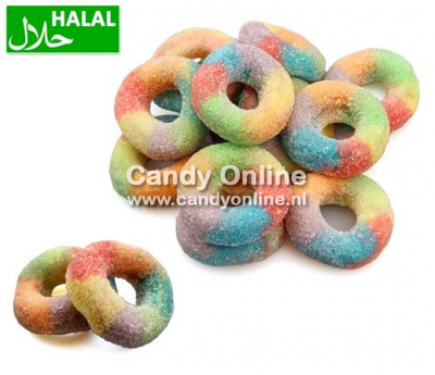 Dolce Plus - Saure Regenbogenringe 250 Gramm (Halal)