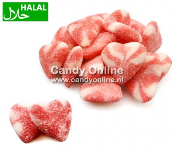 Dolce Plus -Sugared Strawberry Twist Heart 250 Gram (Halal)