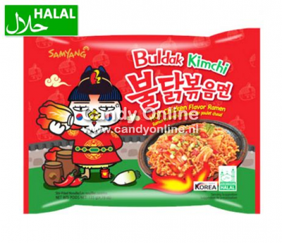 Samyang - Nudelgericht mit scharfem Hühnchen und Kimchi, 135 Gramm
