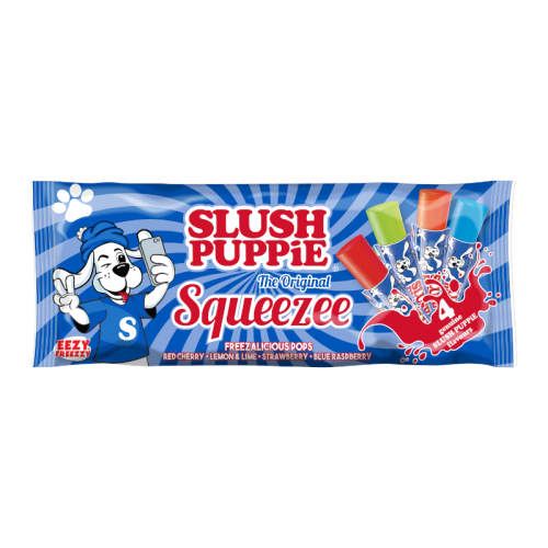 Slush Puppie - Glaces à l'eau à la saveur fruitée (paquet de 10)