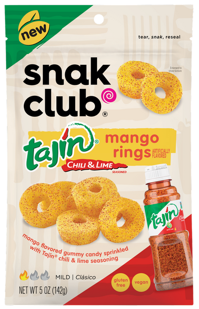 Snakclub - Tajin Mango Ringe Chili & Limette 142 Gramm
