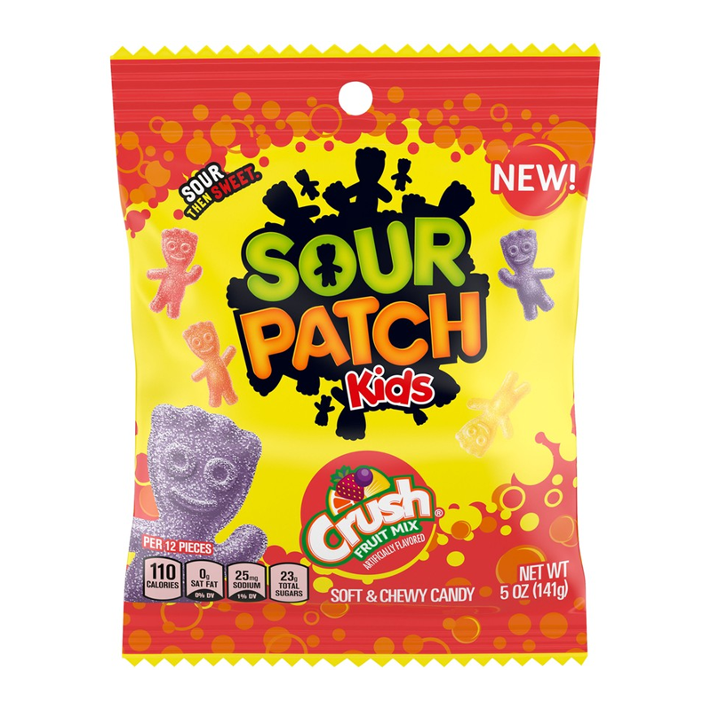 Sour Patch - Mélange de fruits Kids Crush 141 grammes