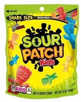 Saure Fruchtgummis – Kinderpackung 340 Gramm