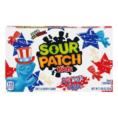 Sour Patch - Rot-Weiß-Blaue Schachtel, 87 Gramm