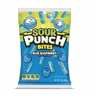 Sour Punch - Bites Blaue Himbeere 142 Gramm