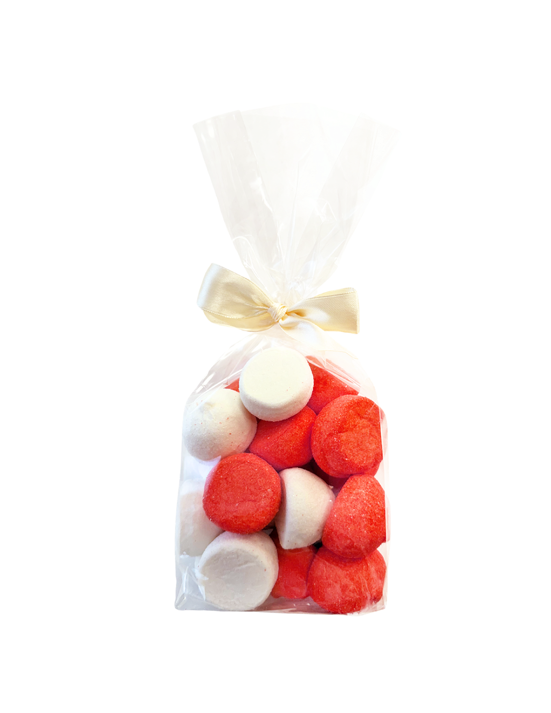 Strikzak Met spekbollen Rood/Wit 20 Stuks Inhoud