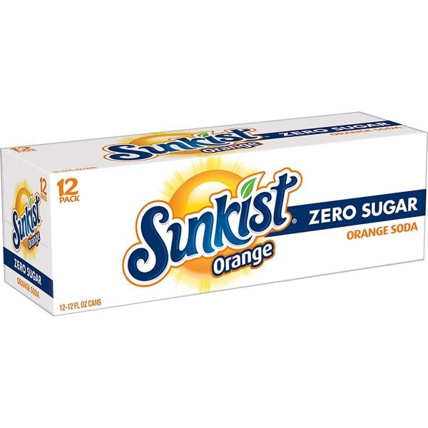 Sunkist - Orange Zero Sugar 355ml 12 Dosen