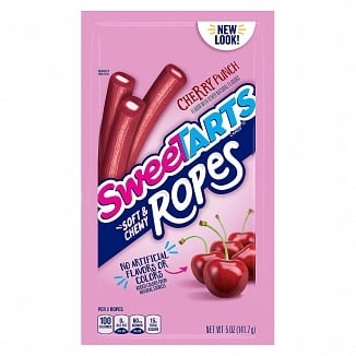 Sweetarts - Cordes moelleuses et fondantes saveur punch à la cerise 142 grammes
