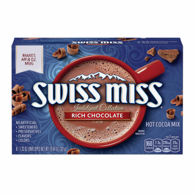 Swiss Miss - Préparation pour chocolat chaud, chocolat riche, paquet de 8, 301 grammes