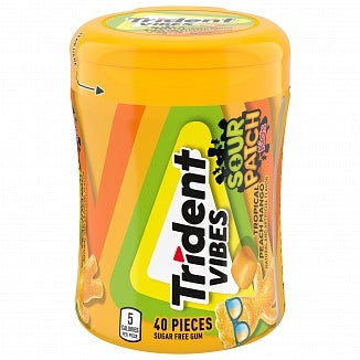 Trident - Vibes Sour Patch Kids Pêche Mangue Tropicale 100 grammes