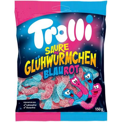 Trolli - Glühwürmchen Blau/Rot 150 Gramm