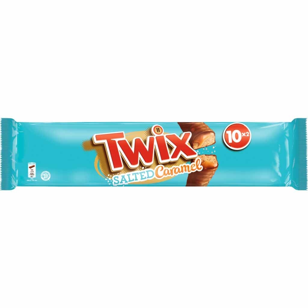 Twix - Gesalzenes Karamell, 10er-Packung (10 x 46 Gramm)