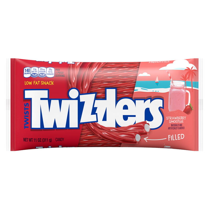 Twizzlers - Édition limitée Torsades fourrées au smoothie à la fraise 311 grammes