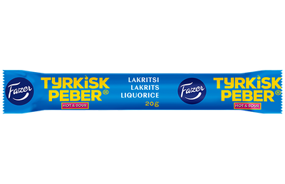 Fazer - Tyrkisk Peber Hot & Sour liquorice 20 Gram