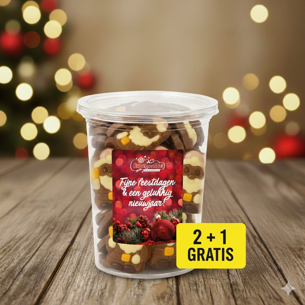 Kerstmannen Chocolade 450 Gram 2+1 Gratis ***SUPER DEAL***