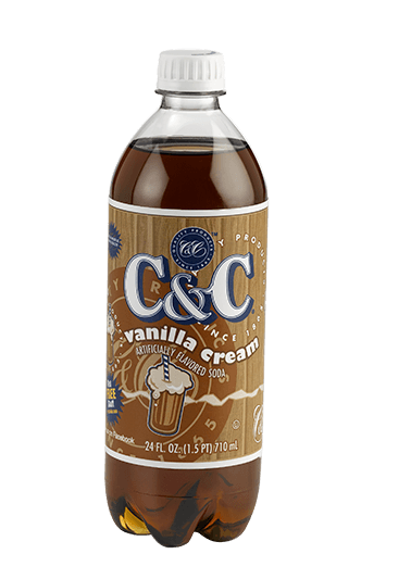 Soda C&amp;C - Crème Vanille, bouteille de 710 ml