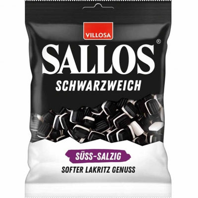 Sallos - Schwarzweich Softer Lakritz Süß-Salzig 200 Gramm