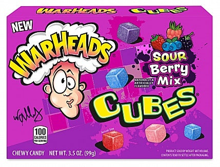 Warheads - Cubes Sour Berry Mix 99 Gramm