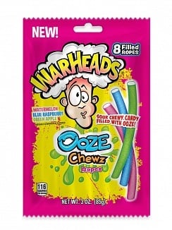 Warheads - Ooze Chewz Ropes 85 Gramm