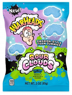 Warheads - Sour Clouds Cotton Candy 85 Gram