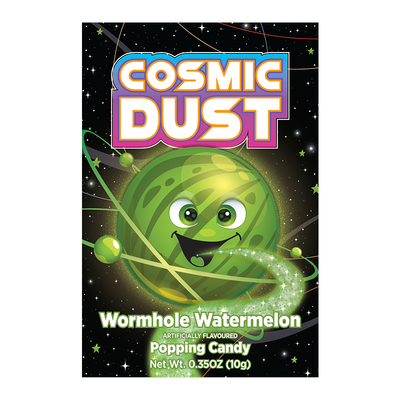 Cosmic Dust - Wormhole Watermelon Popping Candy 10 Gram 32 Stück