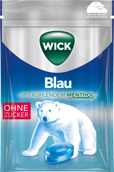 Vicks - Blaues Menthol, zuckerfrei, 72 Gramm