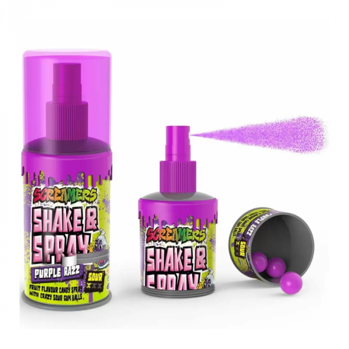 Zed - Screamers Shake & Spray Purple Razz 12 Stuks (Halal)